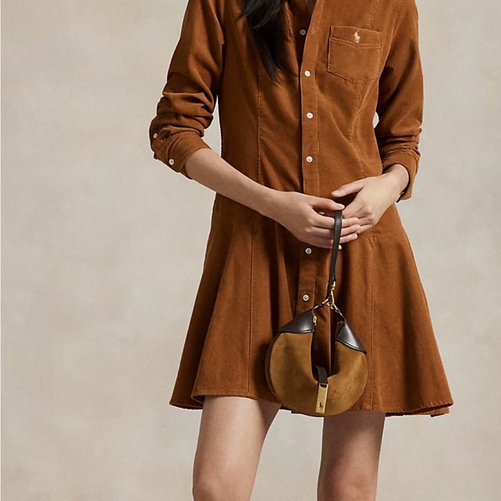 Cotton Corduroy A-Line Shirtdress ✨